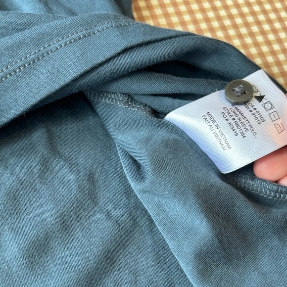 ROBERT BARAKETT THE BARAKETT LONG-SLEEVE POLO-night Teal. Size XXL - Picture 14 of 15